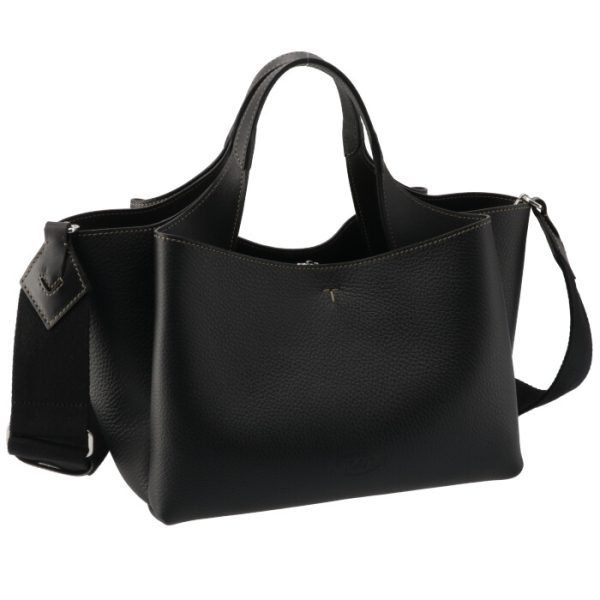 xbwapaf0100qnkb999 Tods Tote Bag Leather Micro Nero Black