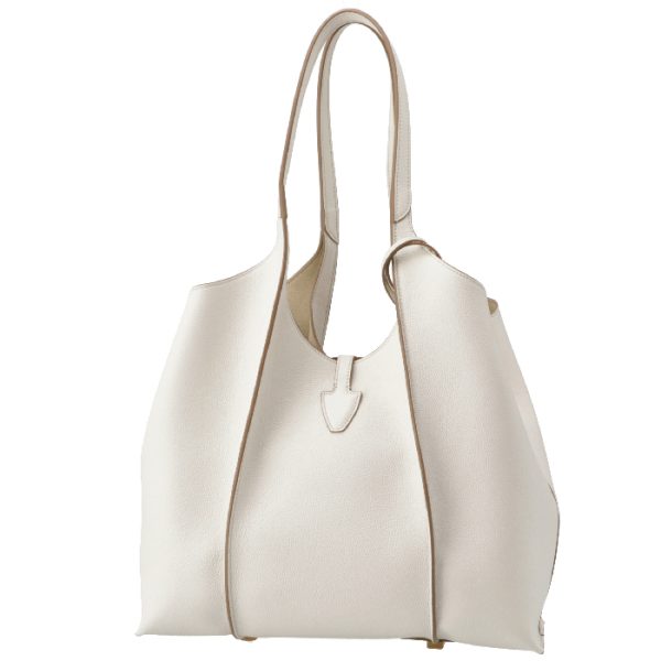 xbwtsba0200b015 2 TODS Timeless T Tote Small Shopping Bag White