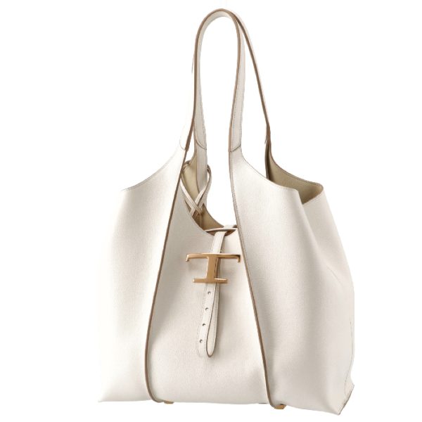 xbwtsba0200b015 6 TODS Timeless T Tote Small Shopping Bag White