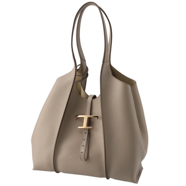 xbwtsba0200b221 6 TODS Timeless T Tote Small Shopping Beige Gray