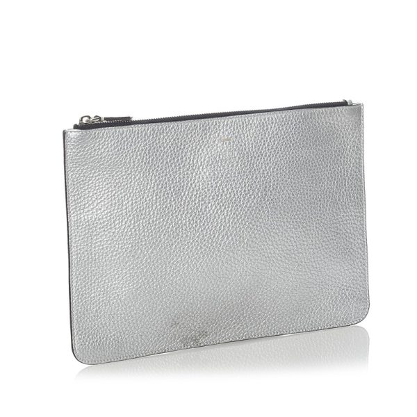 yaywnmlaa83wmi3d 2 Fendi Leather Clutch Bag Silver