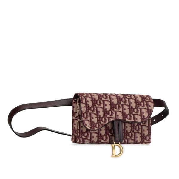 yc8bajve6lfsnqu0 2 Dior Trotter Saddle Waist Bag Bordeaux