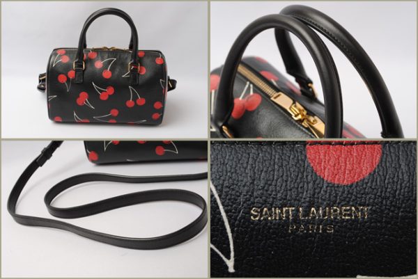 ysl 17 009 4 Saint Laurent Handbag Mini Boston Bag Baby Duffle Black Cherry