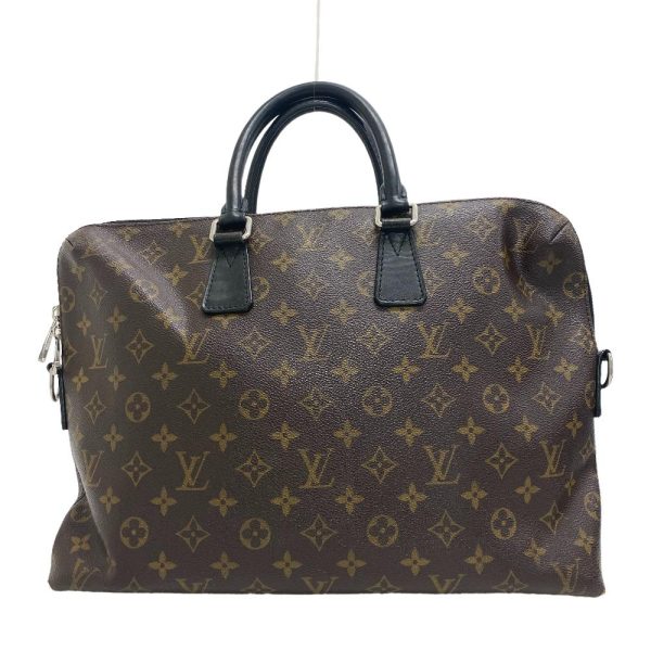 z0006266 2 LOUIS VUITTON Porte Cumandour Business Bag Brown