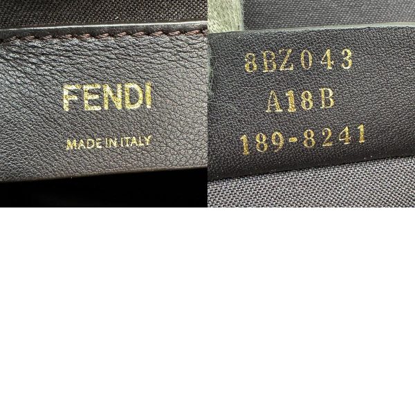 z0589 14 c Fendi Leather Backpack Black