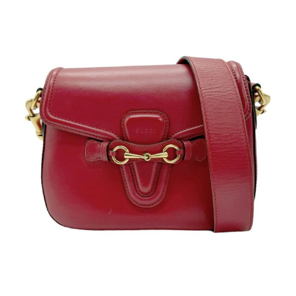 z0835 1 Gucci Horsebit Leather Shoulder Bag Red