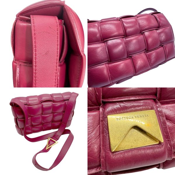 z0936 15 c Bottega Veneta Shoulder Bag Padded Cassette Leather Magenta