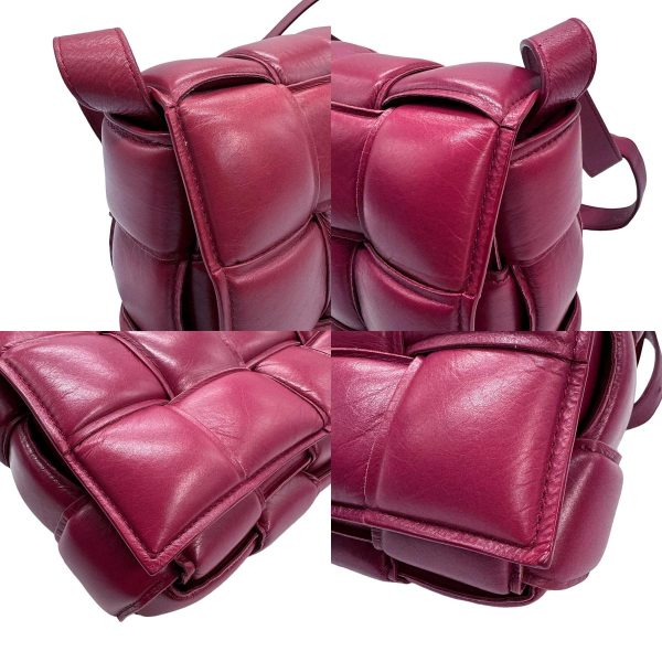 z0936 6 c Bottega Veneta Shoulder Bag Padded Cassette Leather Magenta