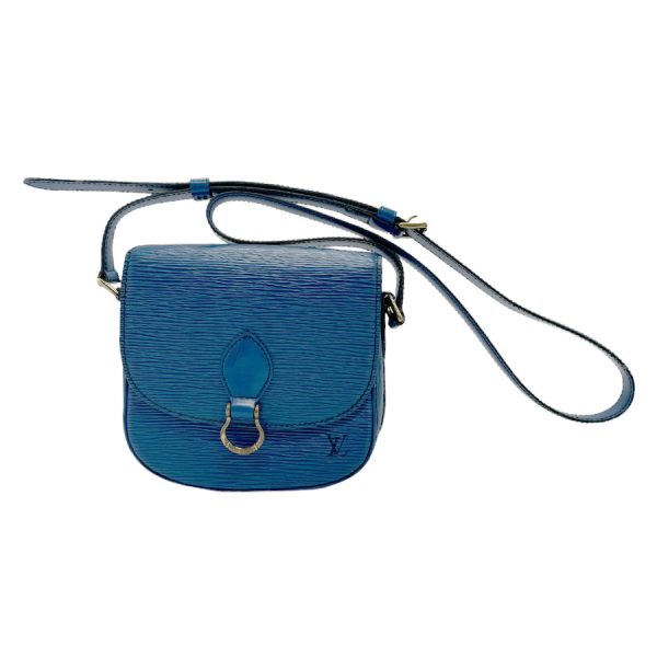 z0968 1 Louis Vuitton Epi Mini Sun Crew Shoulder Bag Toledo Blue