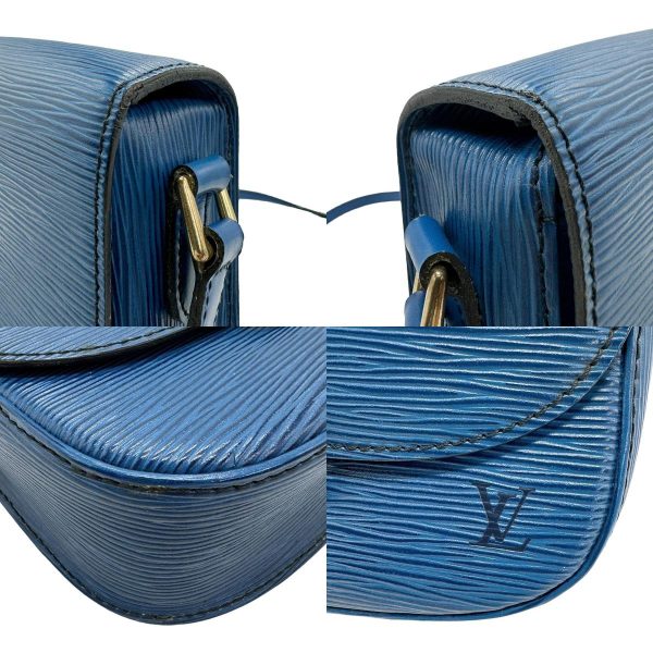 z0968 6 c Louis Vuitton Epi Mini Sun Crew Shoulder Bag Toledo Blue