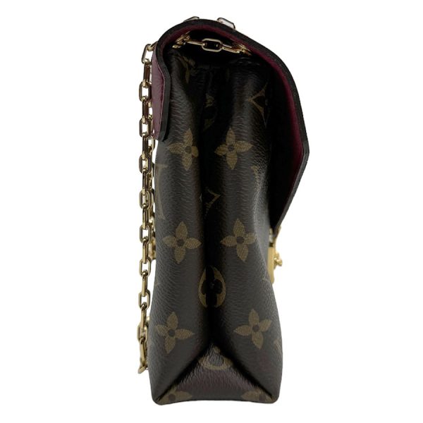 z1016 2 Louis Vuitton Monogram Pallas Chain Shoulder Bag Grape