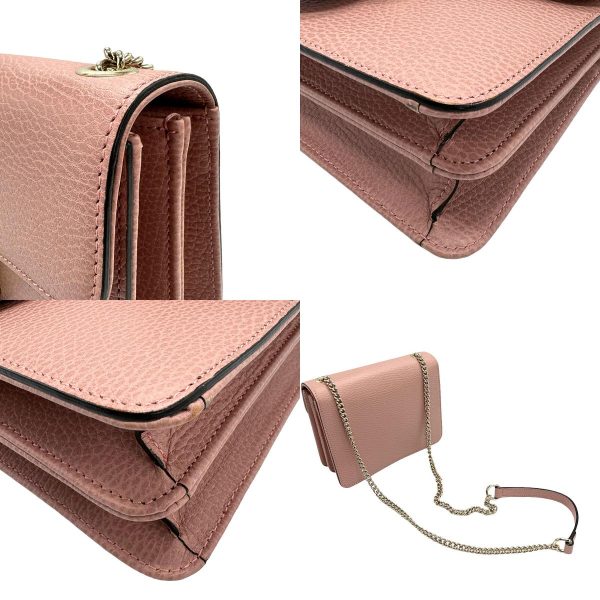 z1054 7 c Gucci Interlocking G Leather Shoulder Bag Pink