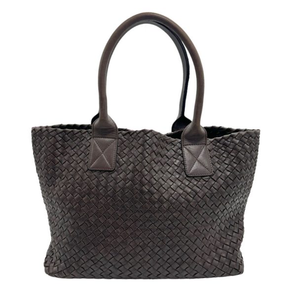 z1059 1 Bottega Veneta Handbag Intrecciato Leather Brown