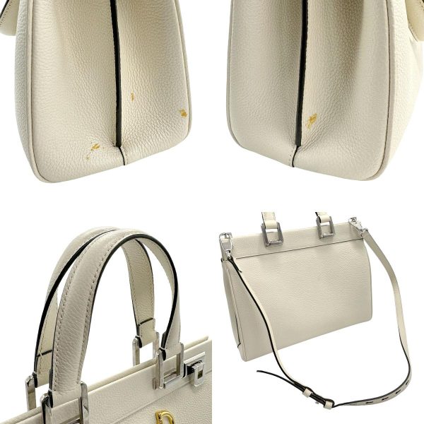 z1139 10 c Gucci Zumi Leather Shoulder Bag Ivory