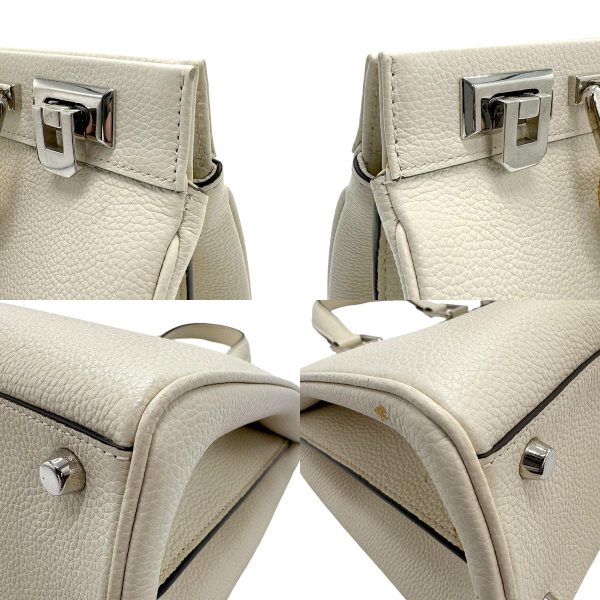 z1139 6 c Gucci Zumi Leather Shoulder Bag Ivory