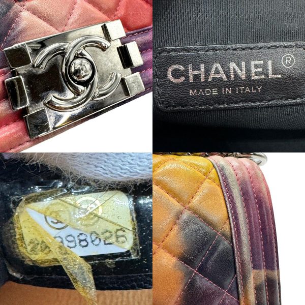 z1150 10 c Chanel Boy Chanel Leather Shoulder Bag Multicolor