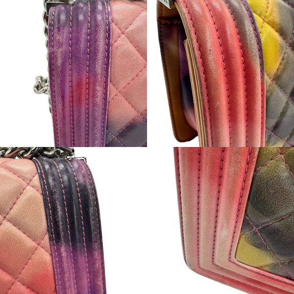 z1150 14 c Chanel Boy Chanel Leather Shoulder Bag Multicolor