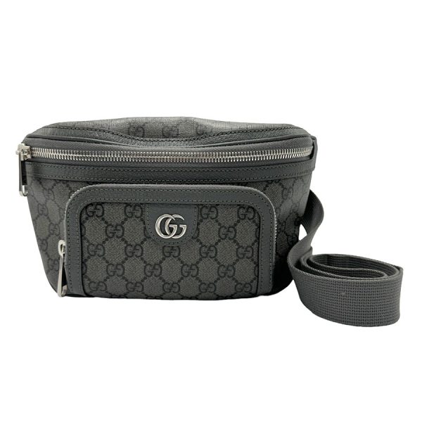 z1193 1 Gucci Ophidia GG Supreme Canvas Waist Bag Gray