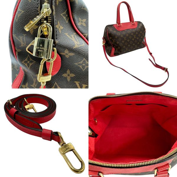 z1245 10 c Louis Vuitton Monogram Retiro PM Shoulder Bag Poppy Petal