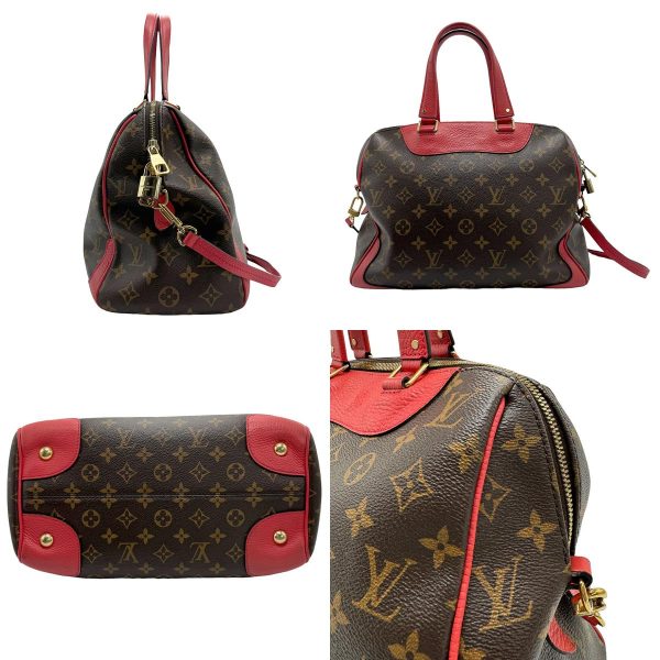 z1245 2 c Louis Vuitton Monogram Retiro PM Shoulder Bag Poppy Petal