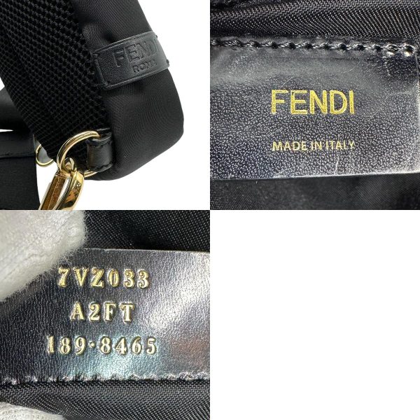 z1304 14 c Fendi Nylon Body Bag Black