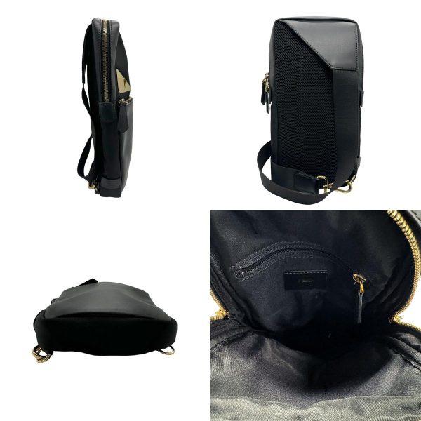 z1304 2 c Fendi Nylon Body Bag Black