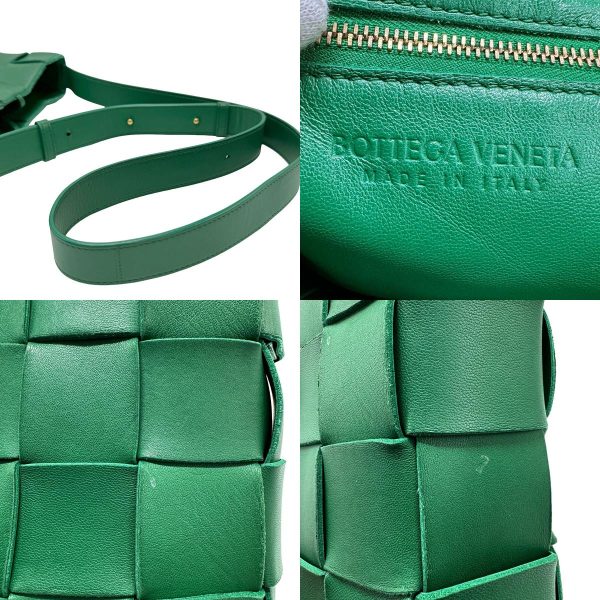 z1307 11 c Bottega Veneta Leather Shoulder Bag Green