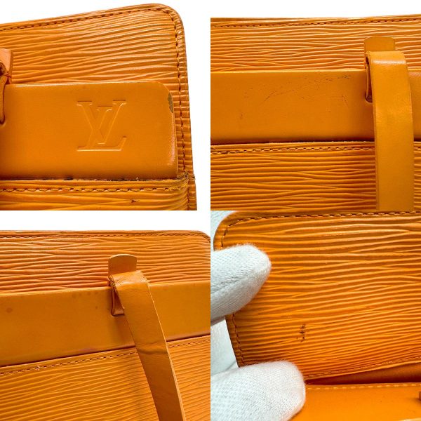 z1345 10 c Louis Vuitton Epi Croisette PM Shoulder Bag Orange