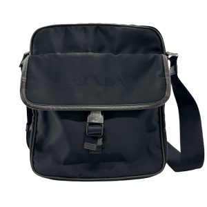 z1409 1 Prada Shoulder Bag in Nylon Black