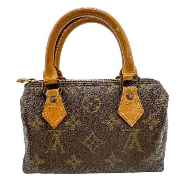 z1411 1 Louis Vuitton Monogram Mini Speedy Handbag Brown