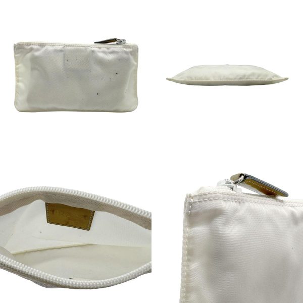 z1523 3 c Prada Nylon Pouch White