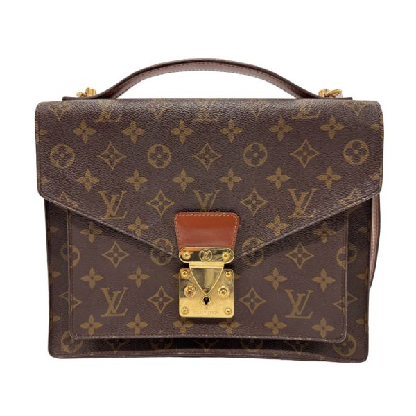 z1527 1 Louis Vuitton Monogram Monceau Shoulder Bag Brown