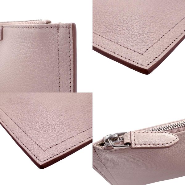 z1559 7 c Givenchy Clutch Bag Pouch Light Pink Silver