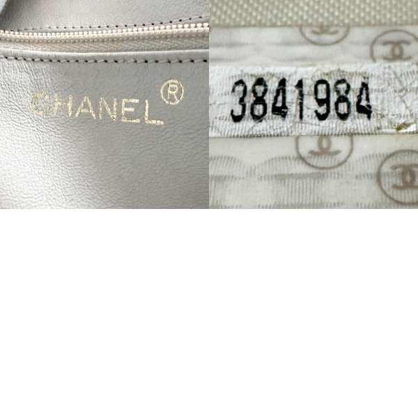 z1566 14 c Chanel Matelasse Caviar Skin Leather Shoulder Bag Beige