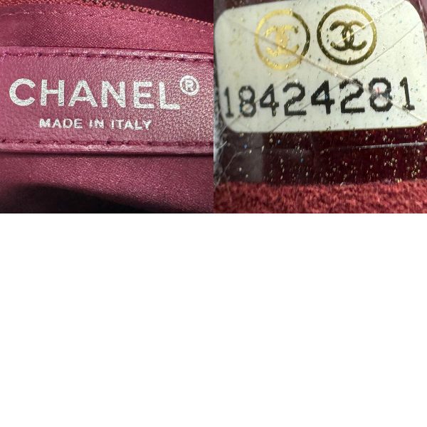 z1568 14 c Chanel Lambskin Shoulder Bag Bordeaux