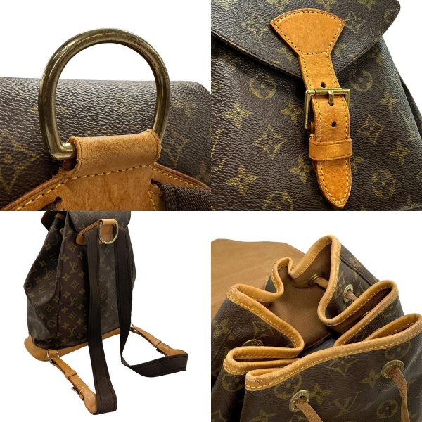 z1613 10 c Louis Vuitton Monogram Montsouris GM Rucksack Brown