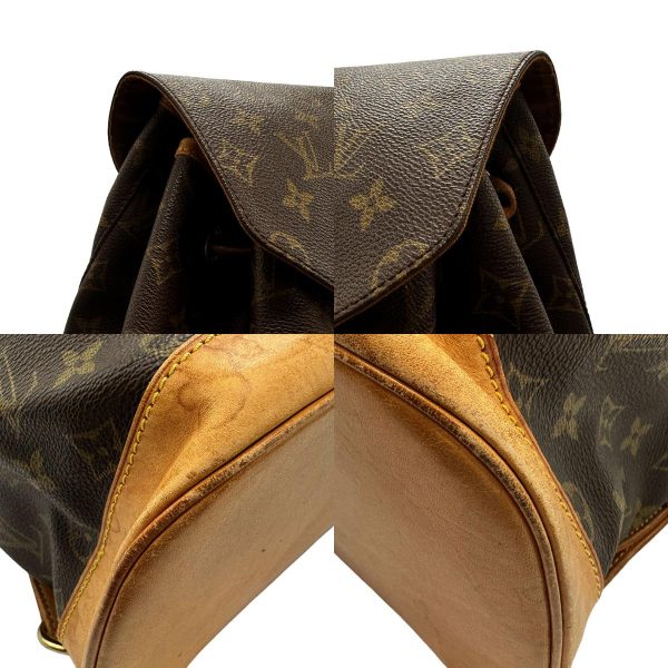 z1613 6 c Louis Vuitton Monogram Montsouris GM Rucksack Brown