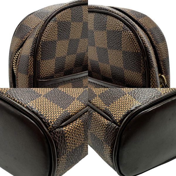 z1624 6 c Louis Vuitton Damier Ipanema PM Shoulder Bag Ebene