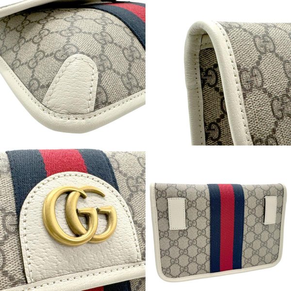 z1642 7 c Gucci Ophidia GG Supreme Canvas Waist Bag Brown