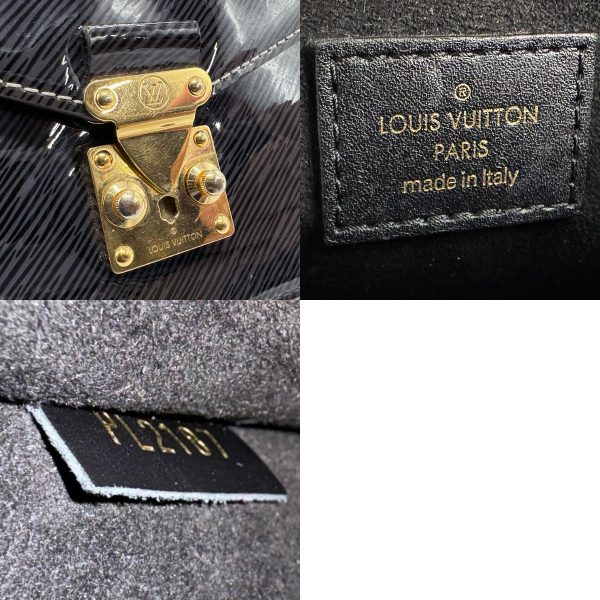 z1662 14 c Louis Vuitton Monogram Reverse Epi Pochette Metis Mini Shoulder Bag Black