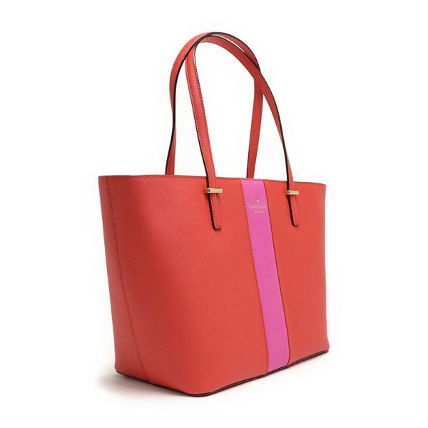 000000001674 1 Kate Spade Leather Tote Bag Red