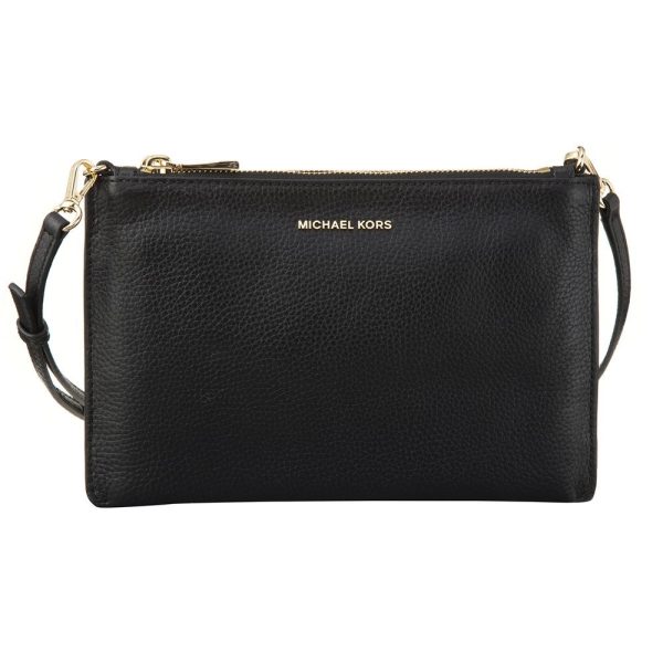 000000005292 Michael Kors Leather Shoulder Bag Black