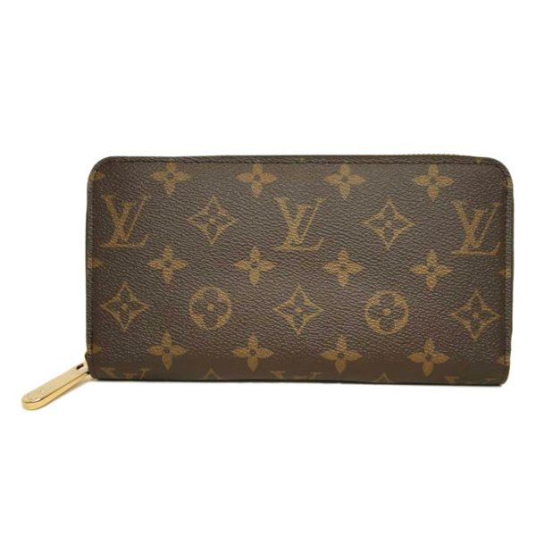 00099 1 Louis Vuitton Zippy Wallet Bag Monogram Coquelicot