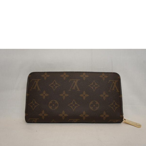 00099 2 Louis Vuitton Zippy Wallet Bag Monogram Coquelicot