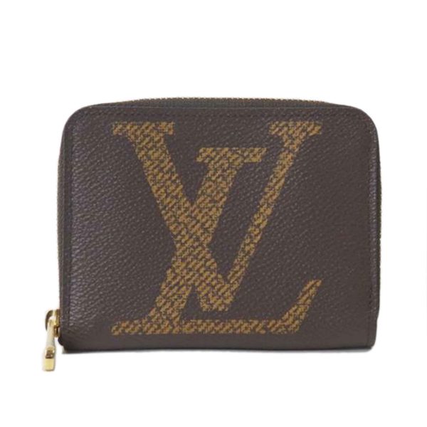 00120 1 Louis Vuitton Zippy Coin Purse Monogram Giant Canvas Brown