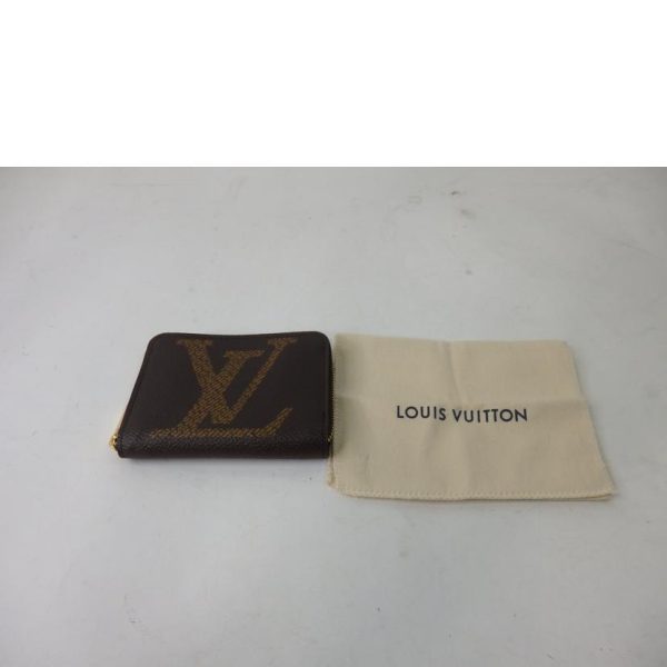 00120 6 Louis Vuitton Zippy Coin Purse Monogram Giant Canvas Brown