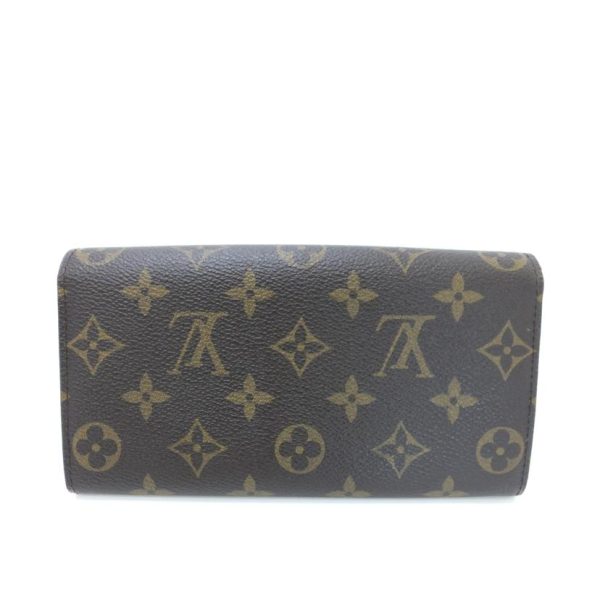 00134 2 Louis Vuitton Portefeuille Sarah Monogram Wallet Bag Brown