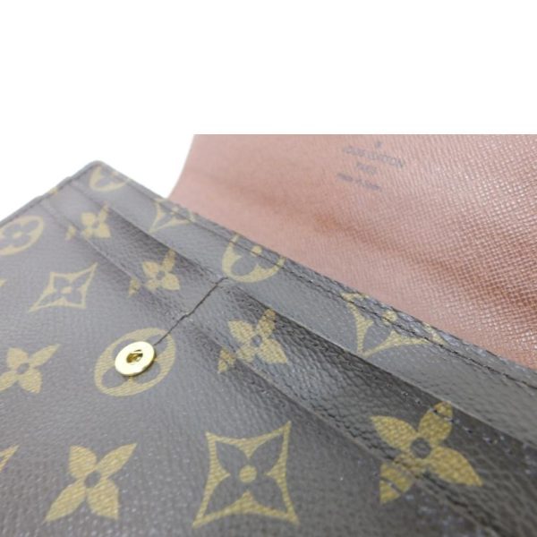 00134 8 Louis Vuitton Portefeuille Sarah Monogram Wallet Bag Brown