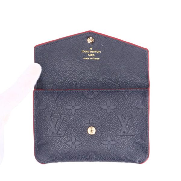 00171 4 Louis Vuitton Pochette Monogram Empreinte Key Holder Blue