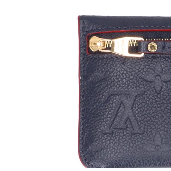 00171 7 Louis Vuitton Pochette Monogram Empreinte Key Holder Blue